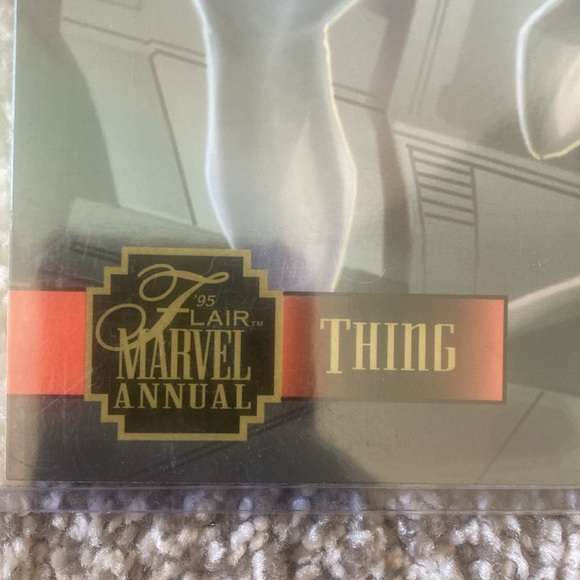 1995 FLAIR PRINTS "THING" #290 MARVEL COMIC JUMBO CARD - Picture 3 of 8